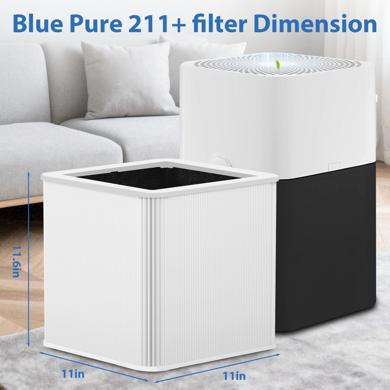 2Pack 211+ Replacement Filter Compatible with 11″ x x 11.6″,