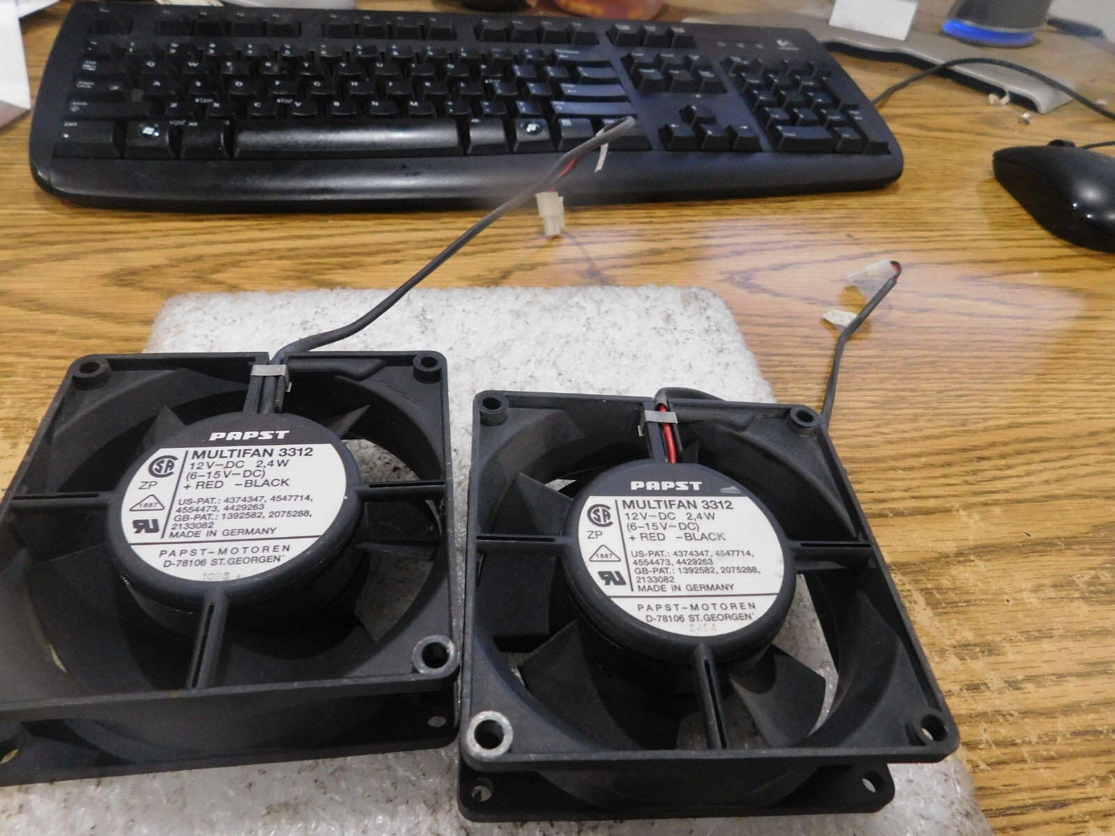 Lot of Papst / Papst – Motoren Multifan 3312 Fan. 12V DC, 2.4W. Qty. 2