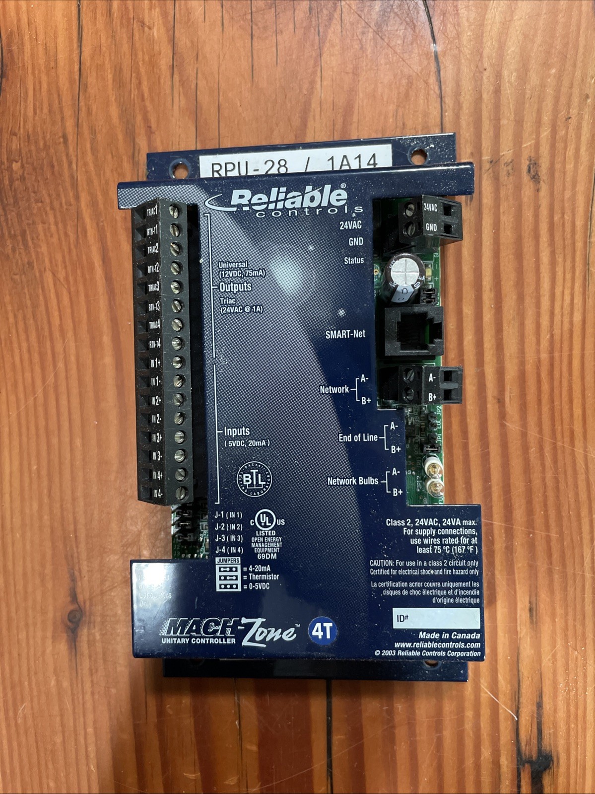 Reliable Controls – Mach-Zone 4T controller