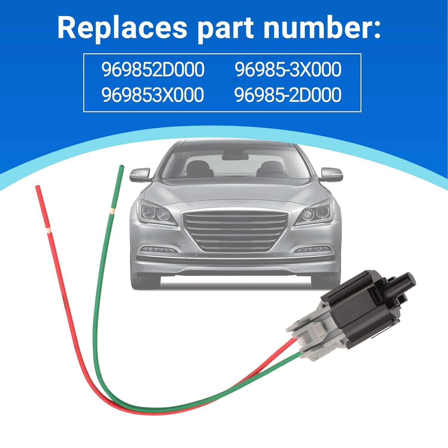 Ambient Air Temperature Sensor with Plug 96985-3X000 96985-2D000 for Accent