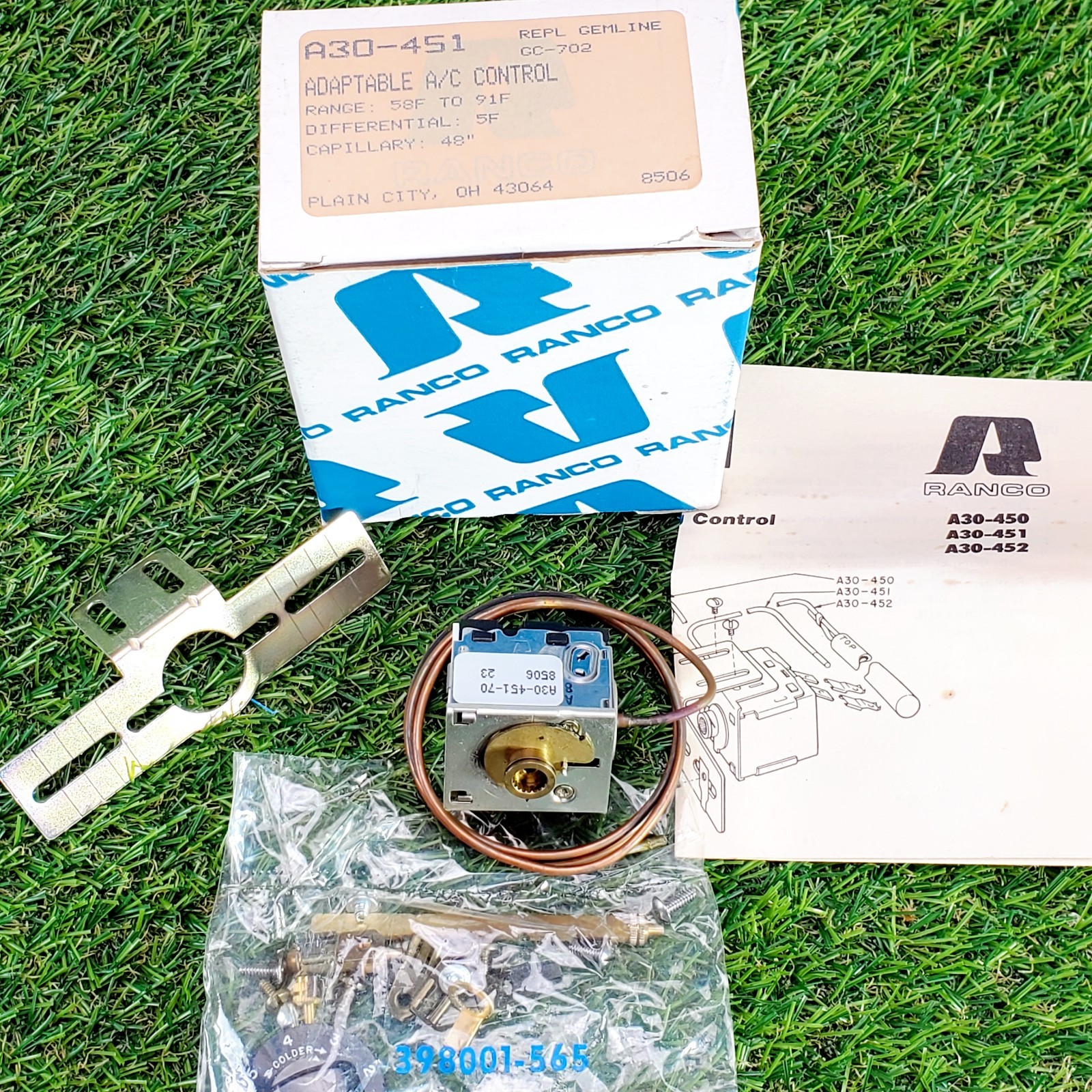 Ranco A30-451 Adaptable A/C Control, GC-702 (NOS)