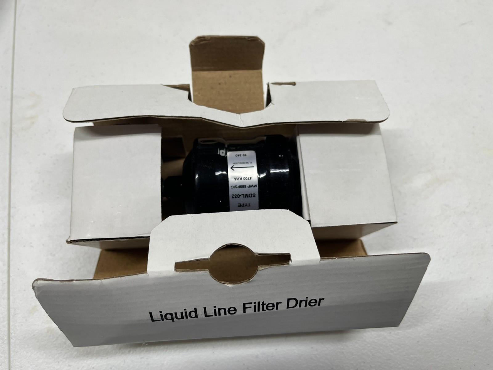SDML 032 1/4-in SAE Liquid Line Refrigerant Filter Drier, 3 Cubic Inch