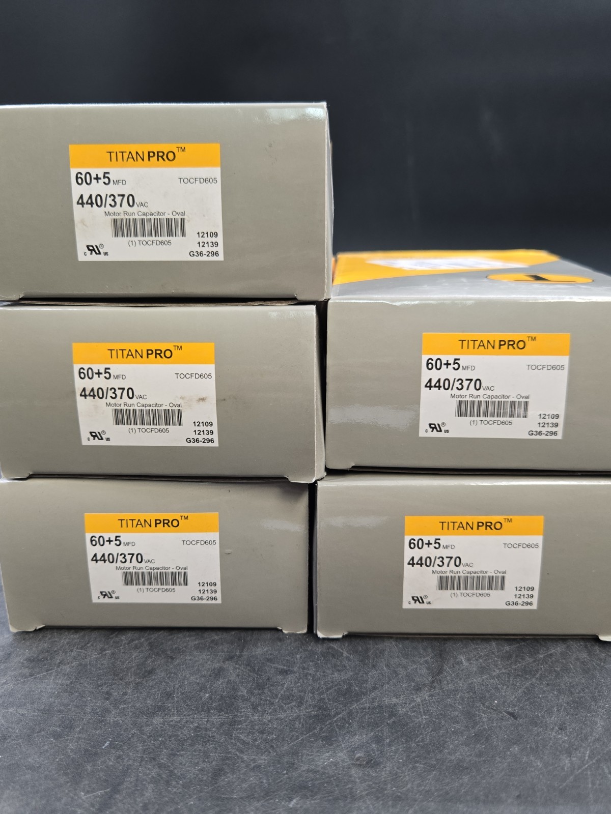 NEW Titan Pro TRCF60 Motor Run Capacitor 440/370VAC PACK OF 5