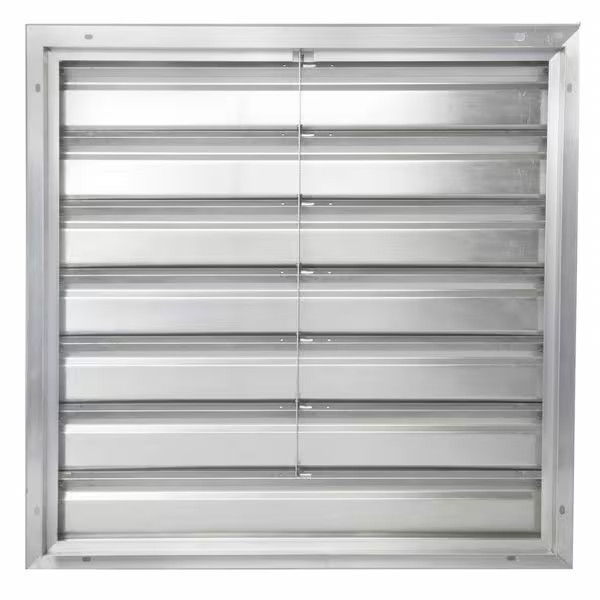 Dayton 36 in 39″H-W 5.75″L Alu Wall Exhaust Shutter, 36-1/2 in x 36-1/2 in,