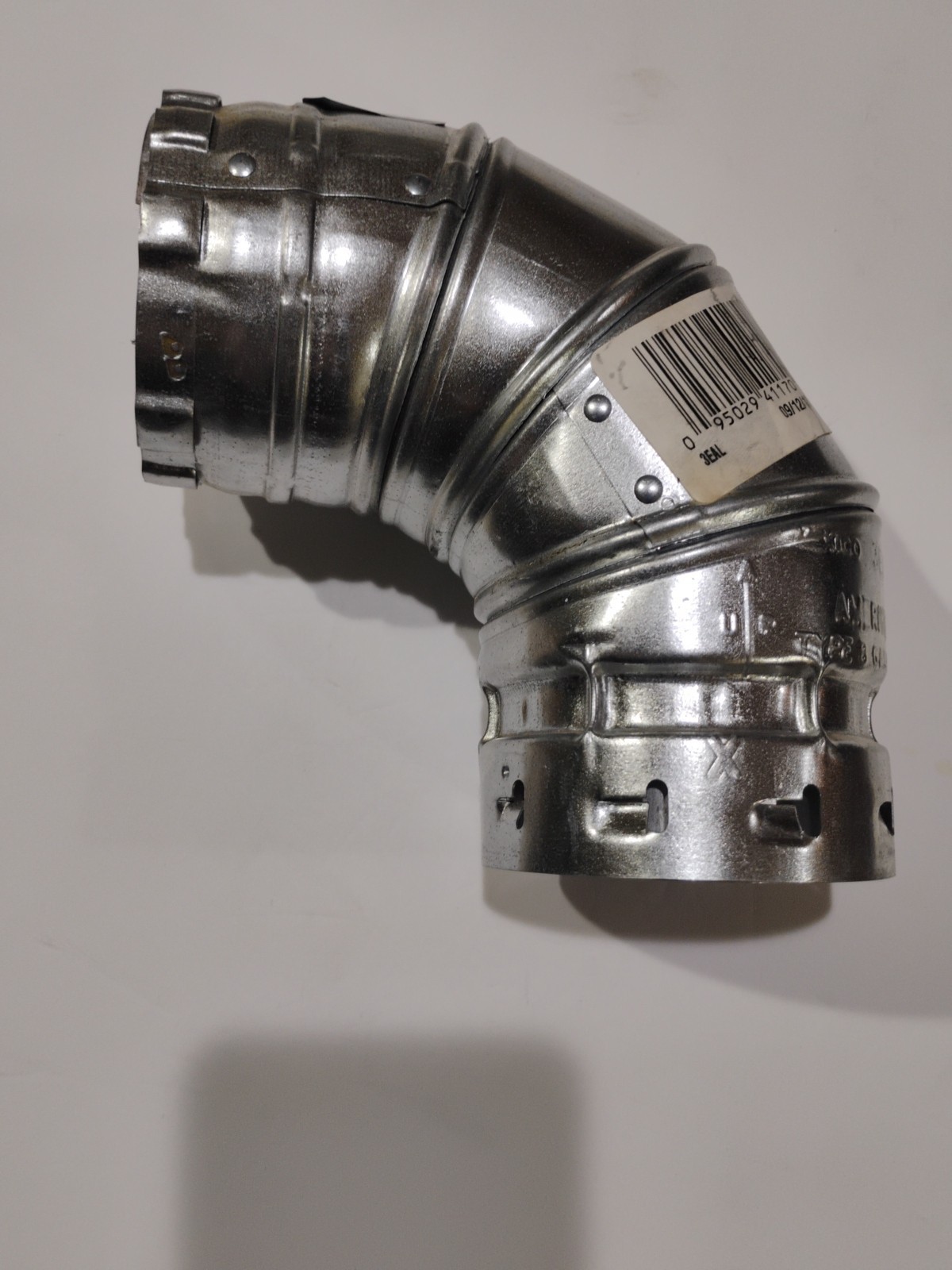AMERICAN METAL PRODUCTS 3EAL ADJUSTABLE VENT ELBOW 3″ ALUMINUM 90 DOUBLE WALL