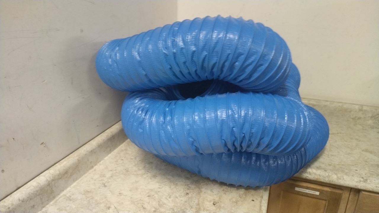 Hi-Tech Duravent 0604-0600-0001 6 In ID 25 Ft L Industrial Ducting Hose (BW)