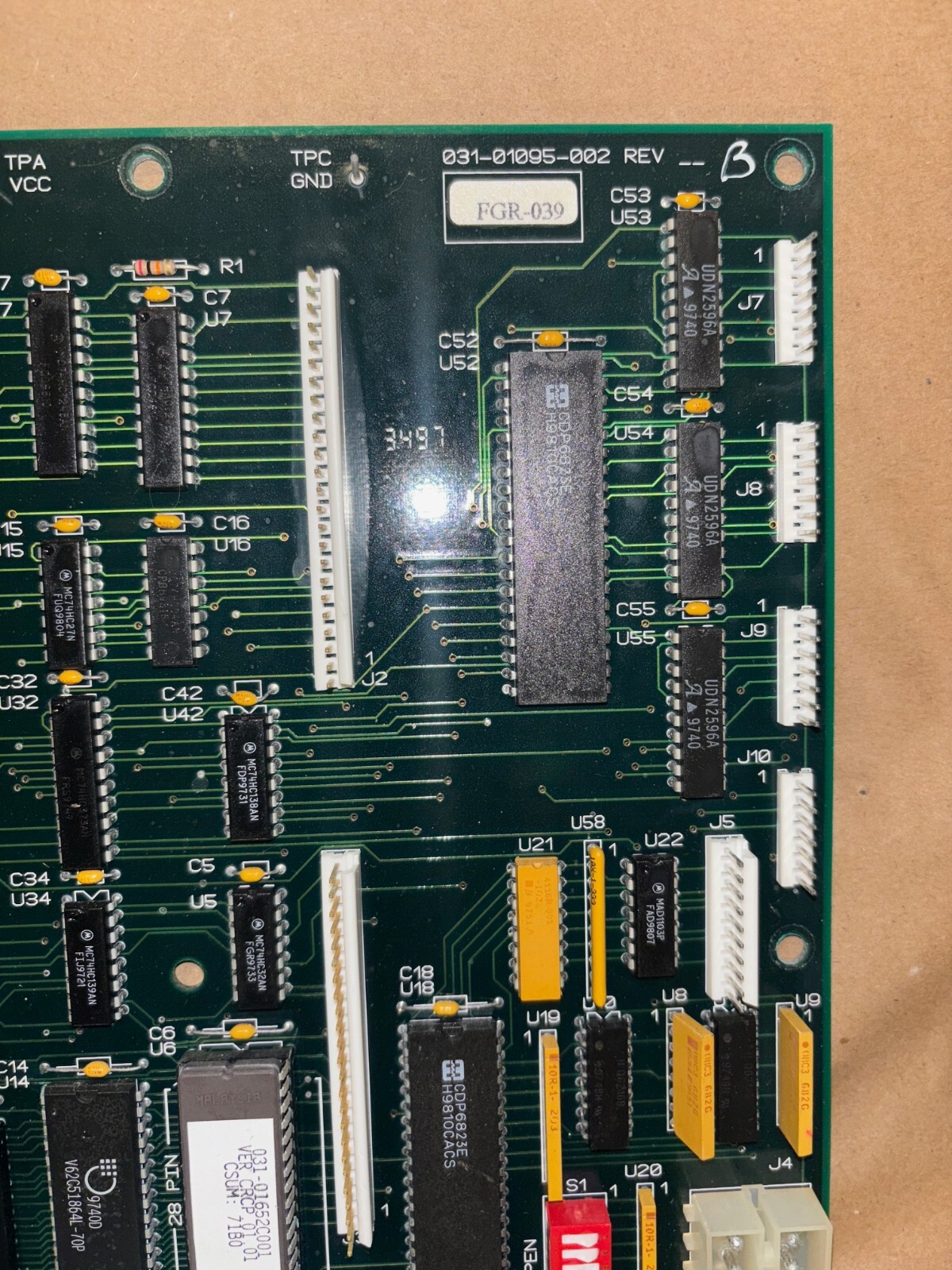 York 031-01095-002 Rev B Chiller Processor Board
