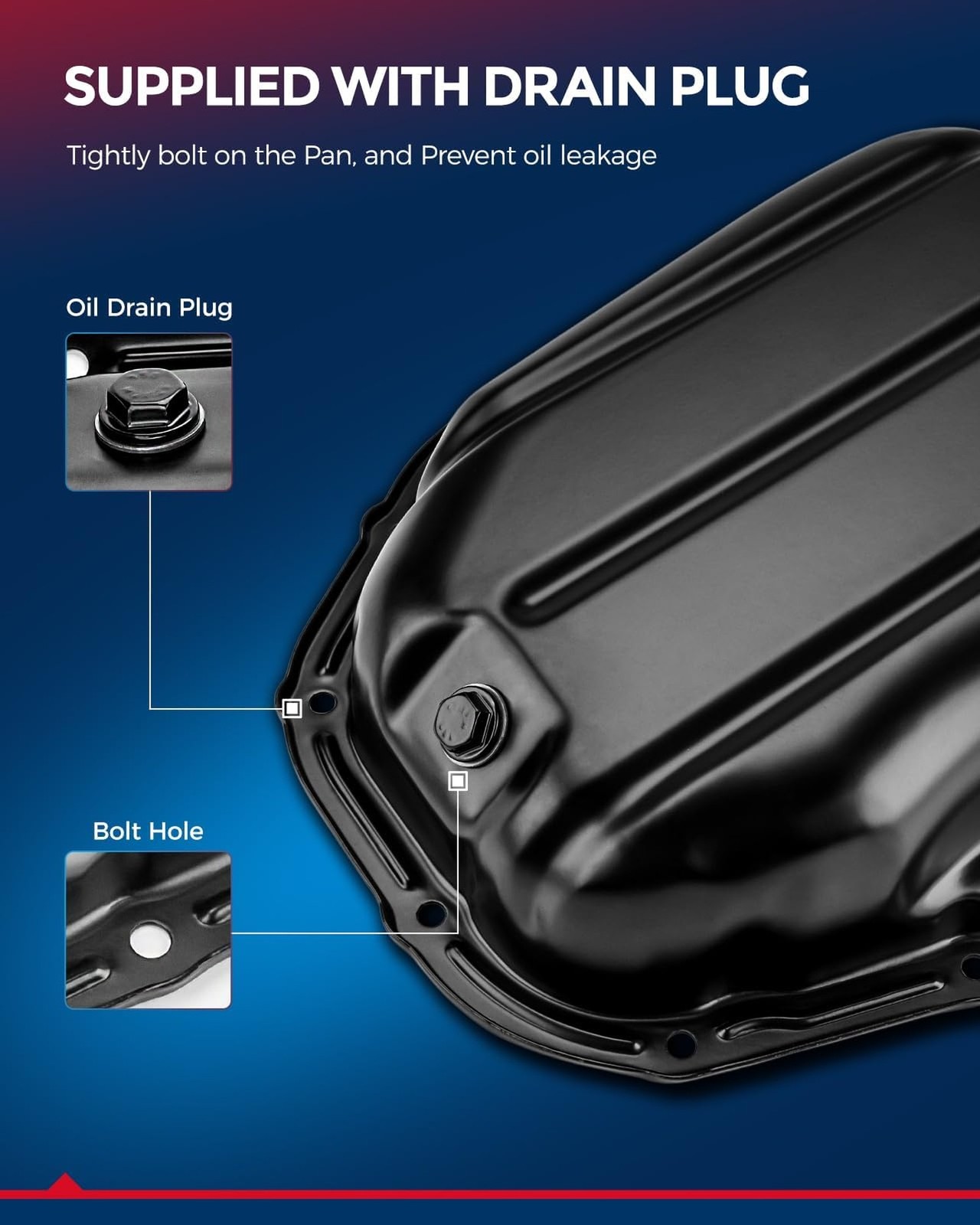 KAX 264-465 Engine Oil Pan, Replacement for Nissan Altima 2007-2016, Murano 2…
