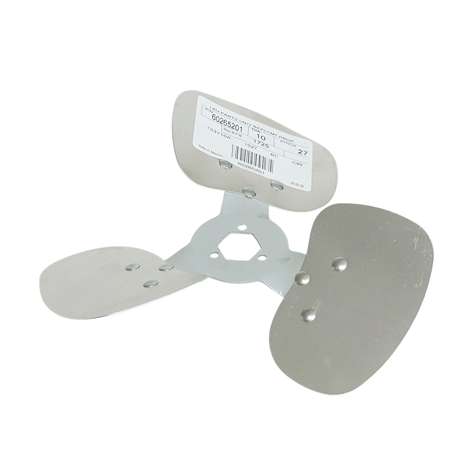 Lau 60265201 10″ Fan Blade CW Rotation 27 Degree Pitch 3 Blades