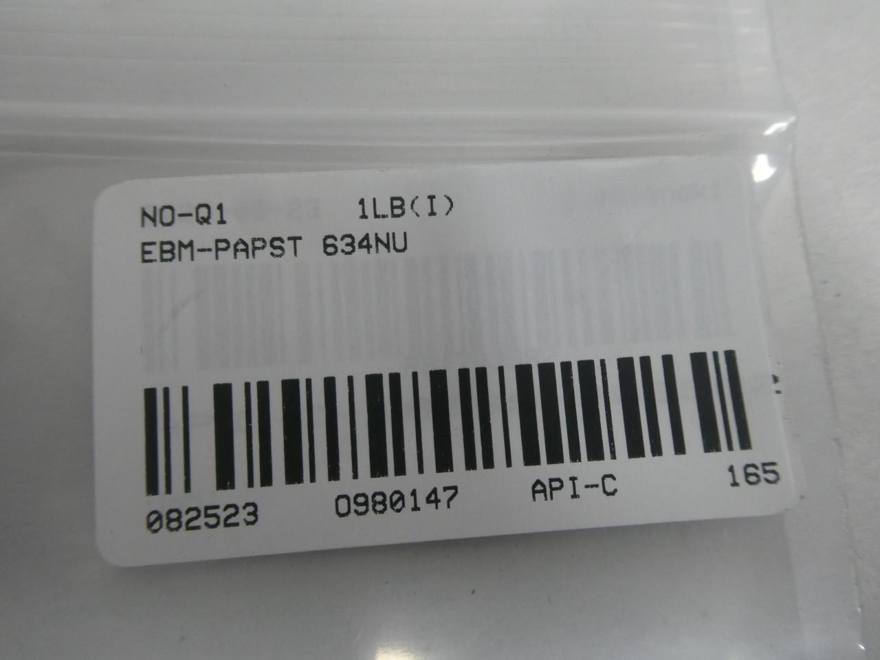 Ebm-papst 634NU Fan 2-3/8in 12-30v-dc