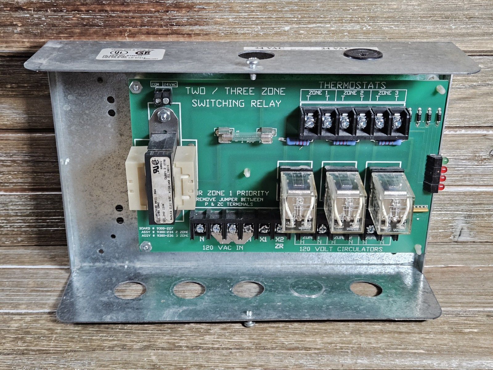 Taco SR503 Three Zone Switching Relay Boiler Circulator Control Board SR503-4