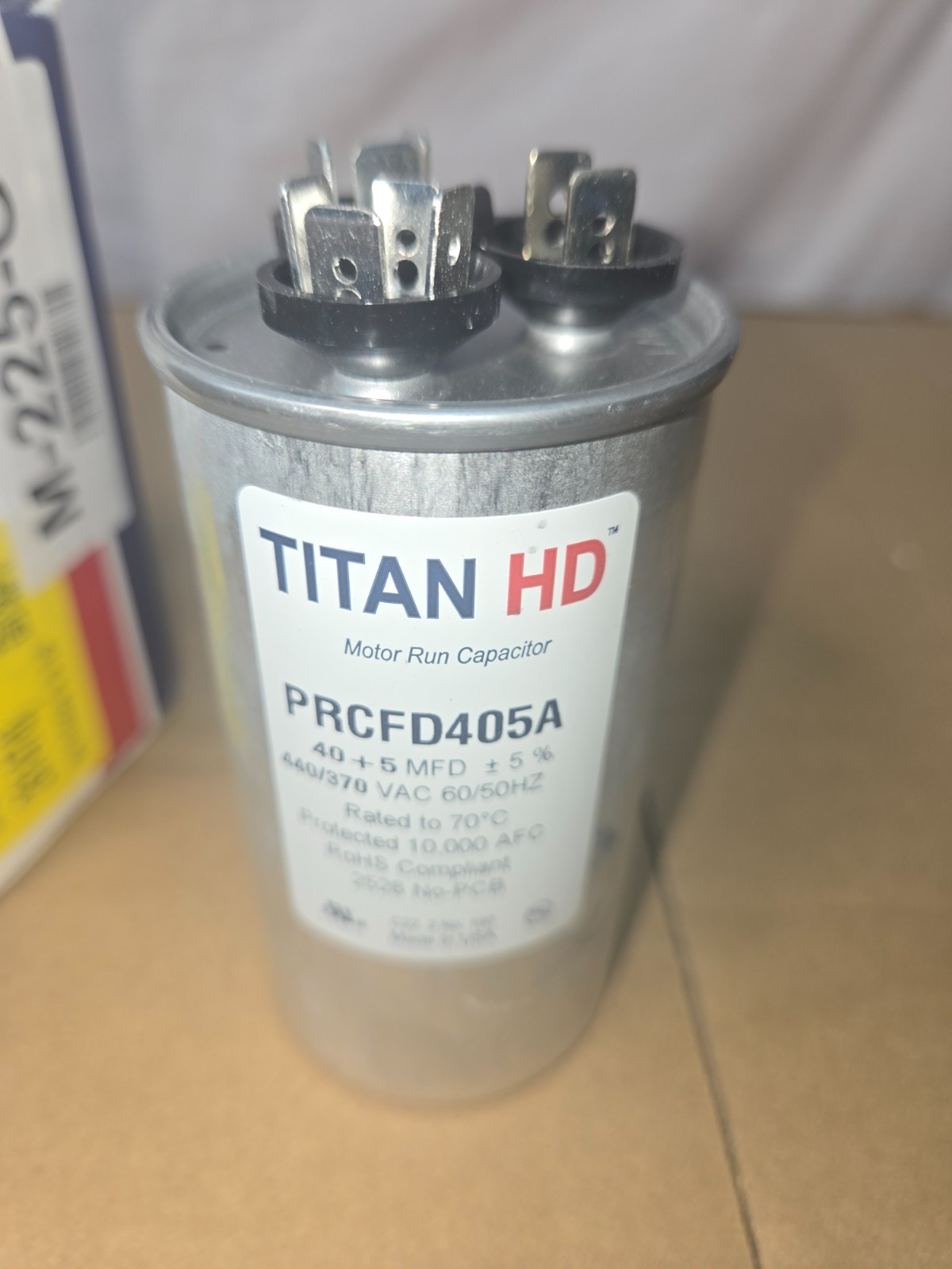 Titan HD Heavy Duty Dual Motor Run Capacitor (Part # PRCFD405A)