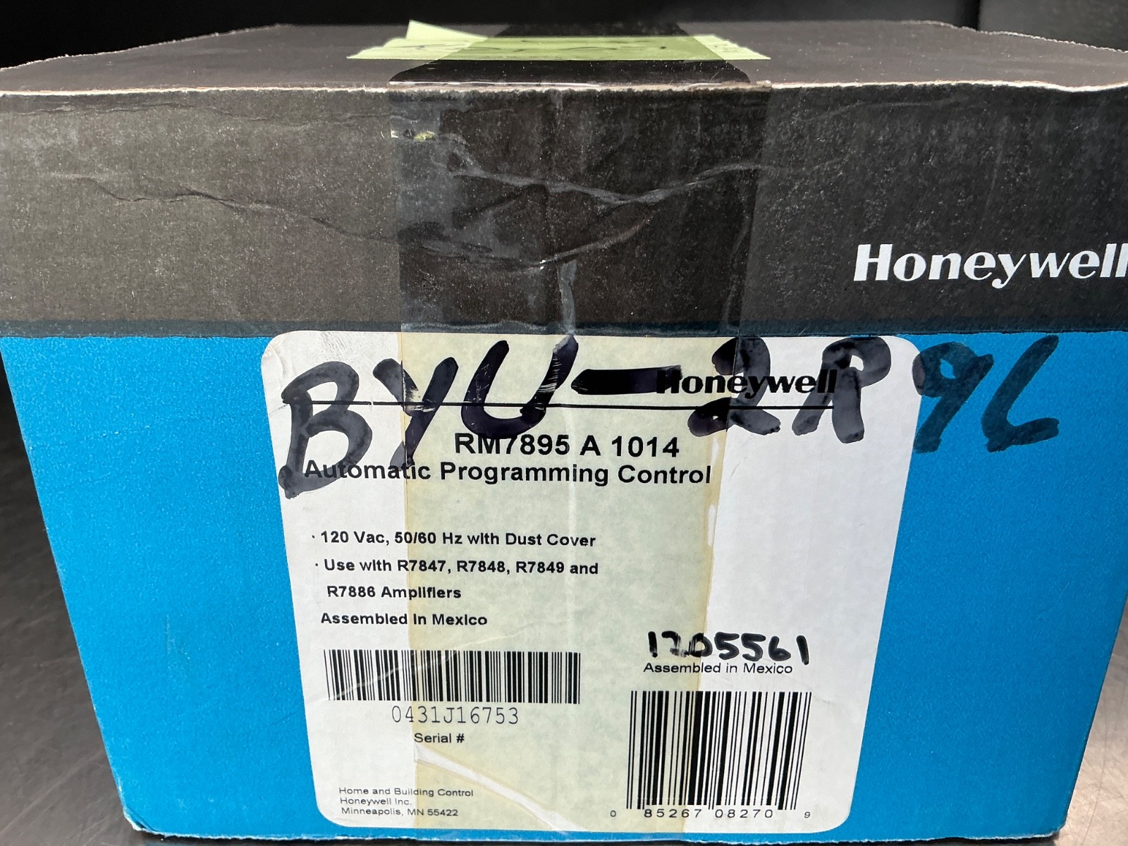 Honeywell RM7895 A 1014 On-Off Primary Burner Control