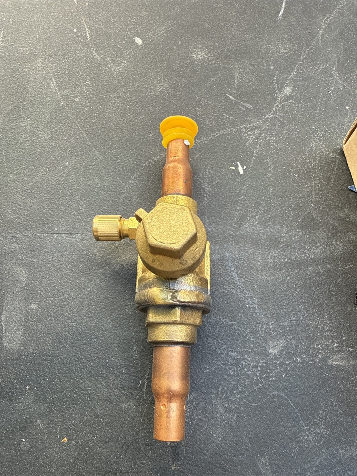 KeepRite Refrigerant Ball Valve 38BV(T) 3/8 in Brass Copper ODS w/TAP HVAC