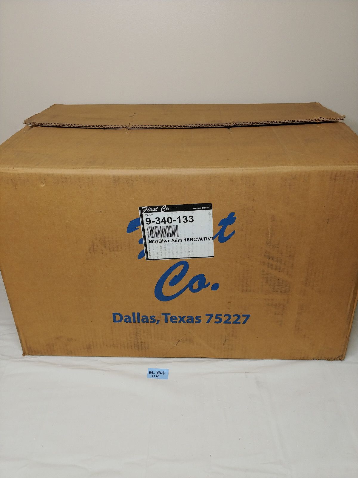 First Co. 9-340-133 Blower Motor Assembly 18RCW/RVT