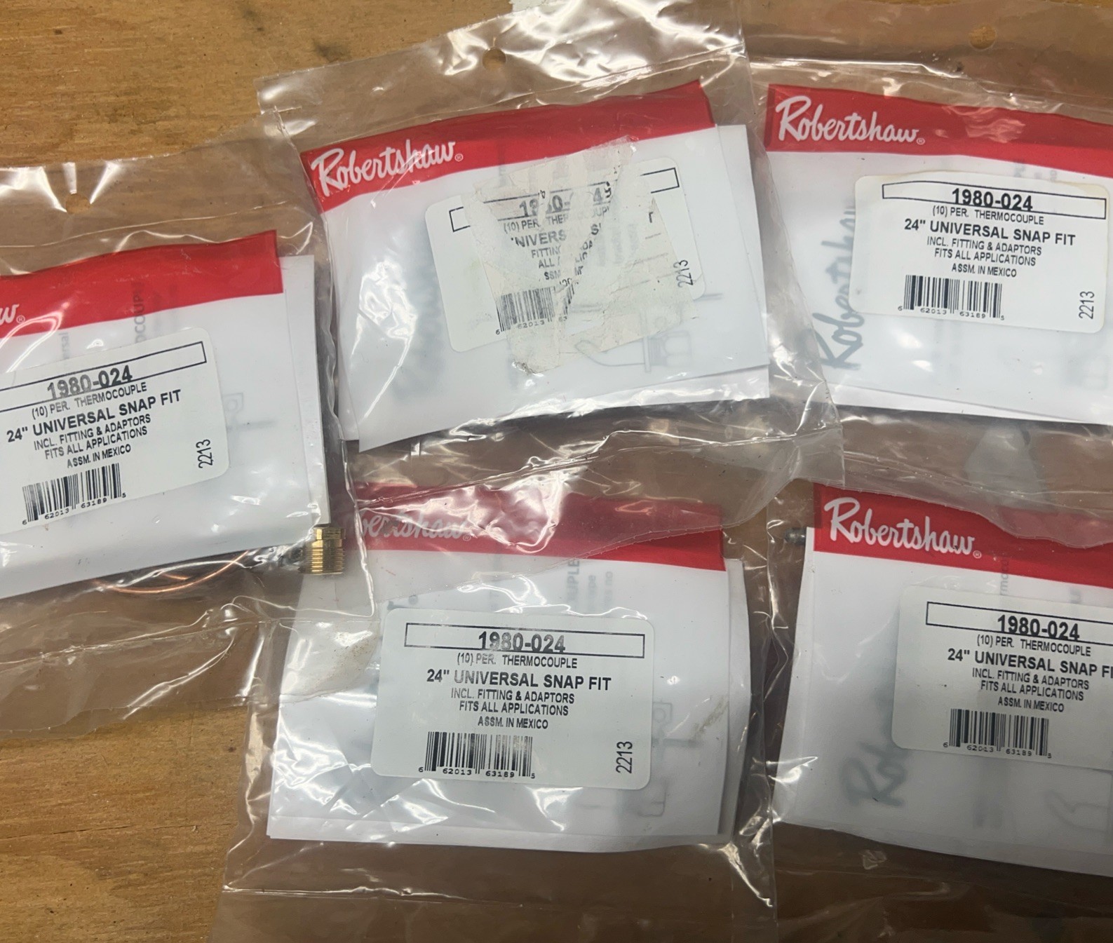 ROBERTSHAW 1980-024 Thermocouple, 24 in Cable, 25 to 30mV 12Z426