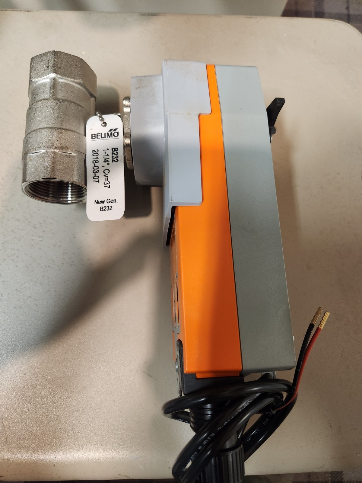 Belimo AFRB24+B232 Actuator and 1-1/4 Valve