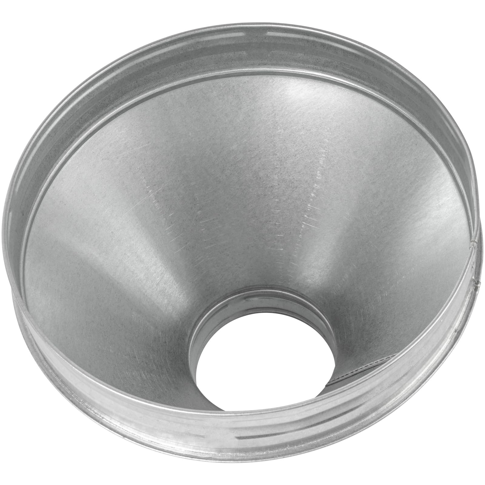 HVAC OV 10″ to 4″ Inch Round Duct Reducer – Male Fit Galvanized Steel Pipe Incre