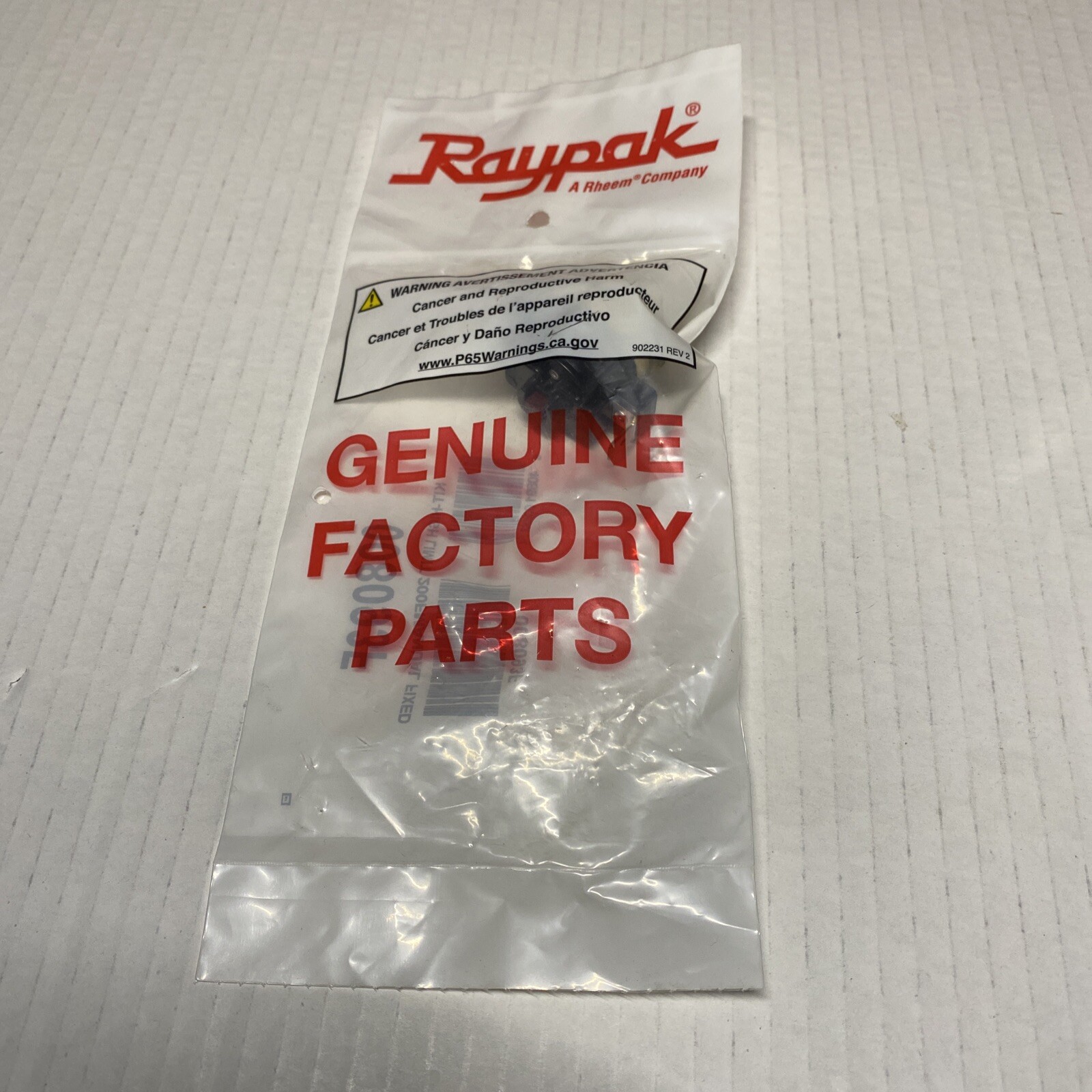 RAYPAK 008093F 008093F Kit – High Limit 200F Brand New
