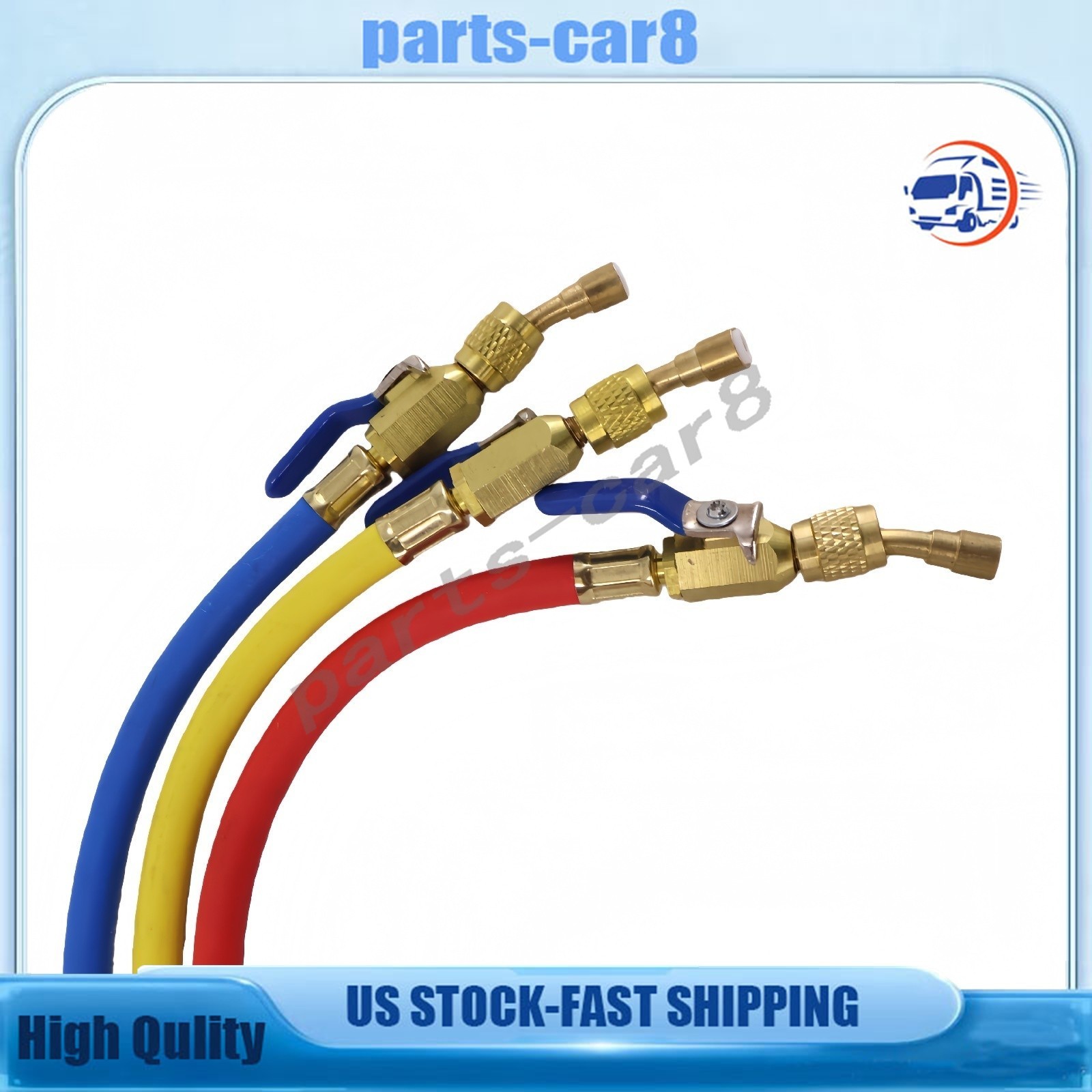 NEW 3Pack 29986 For R-410A Refrige Plus II 1/4″ Hose with Compact Ball Valve 72″