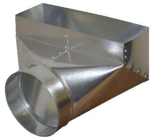 SNAPPY P13-428 90 Register Boot 4×12 8in Round Galvanized