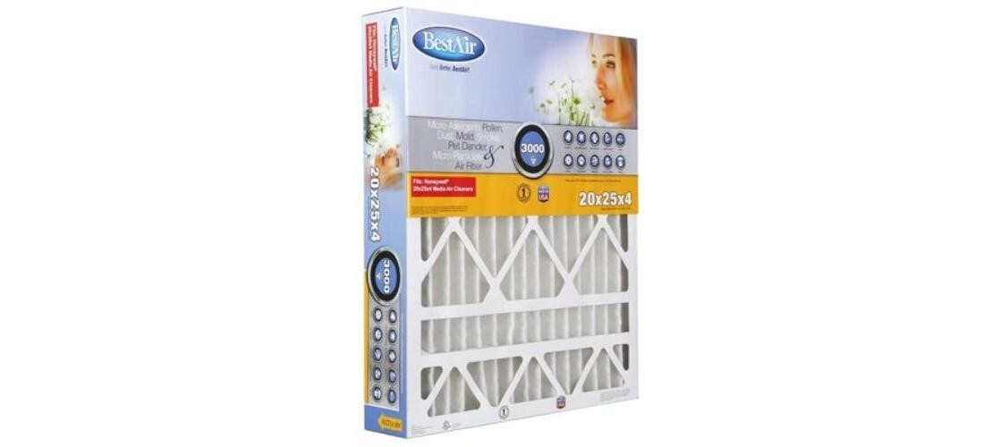 BestAir HW2025-13R Air Filter, 24-5/8 in L, 19-3/4 in W, 13 MERV