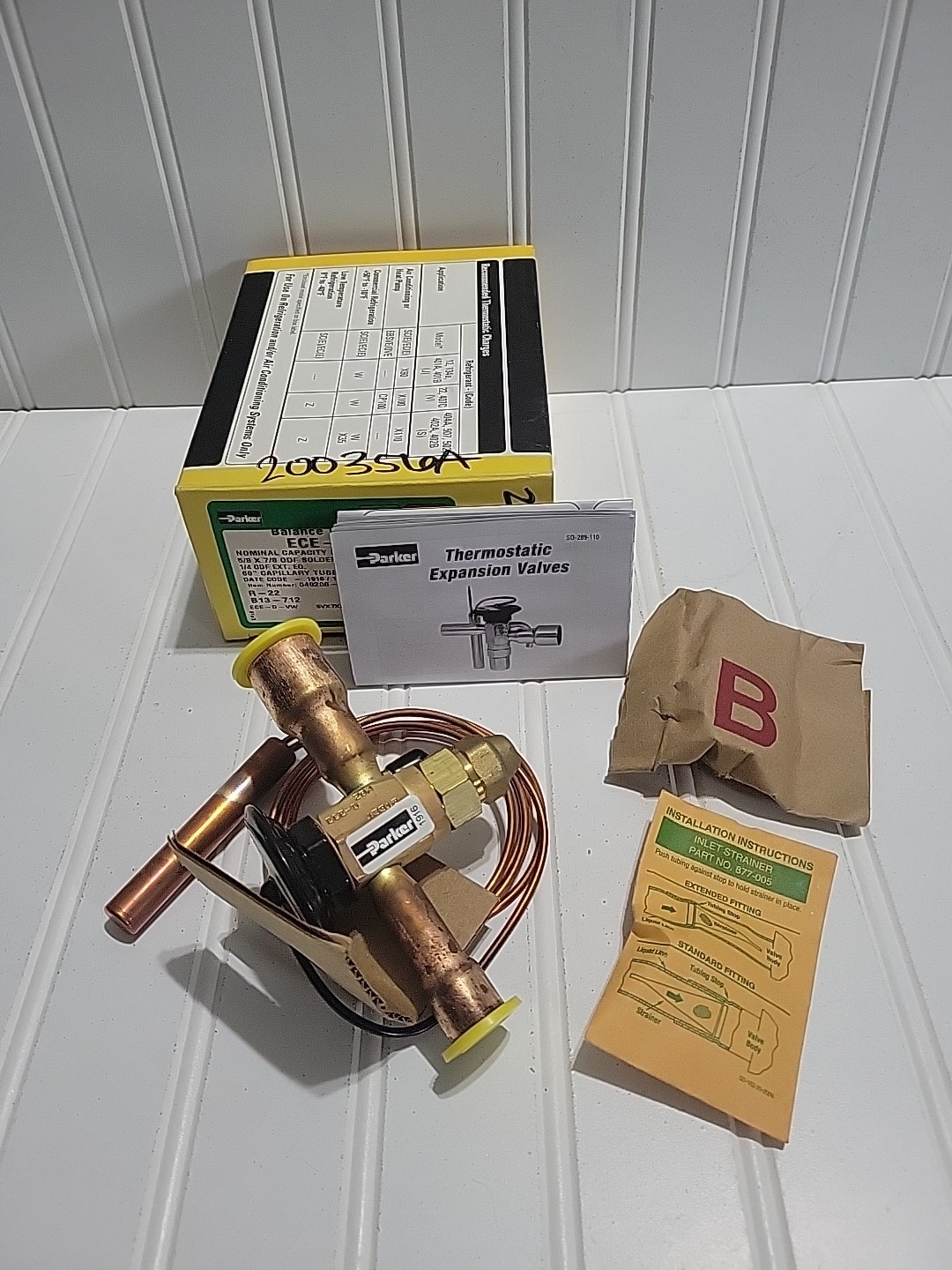 Parker ECE-D-VW Nominal Capacity 5 To 8 Ton 5/8” X 7/8” ODF Solder W/Strainer