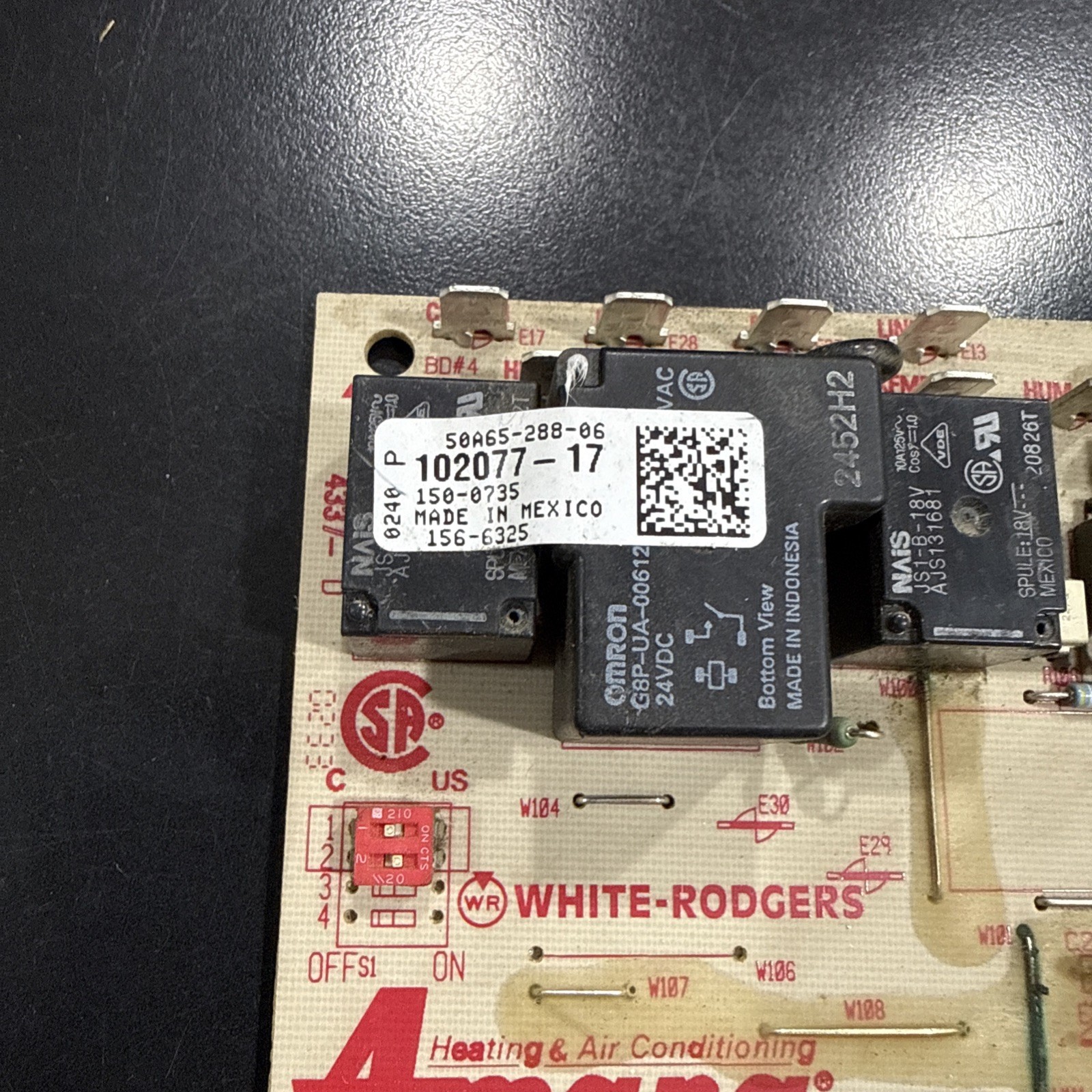 50A65-288-06 GUARANTEED WORKING TESTED GOOD 102077-17 Furnace