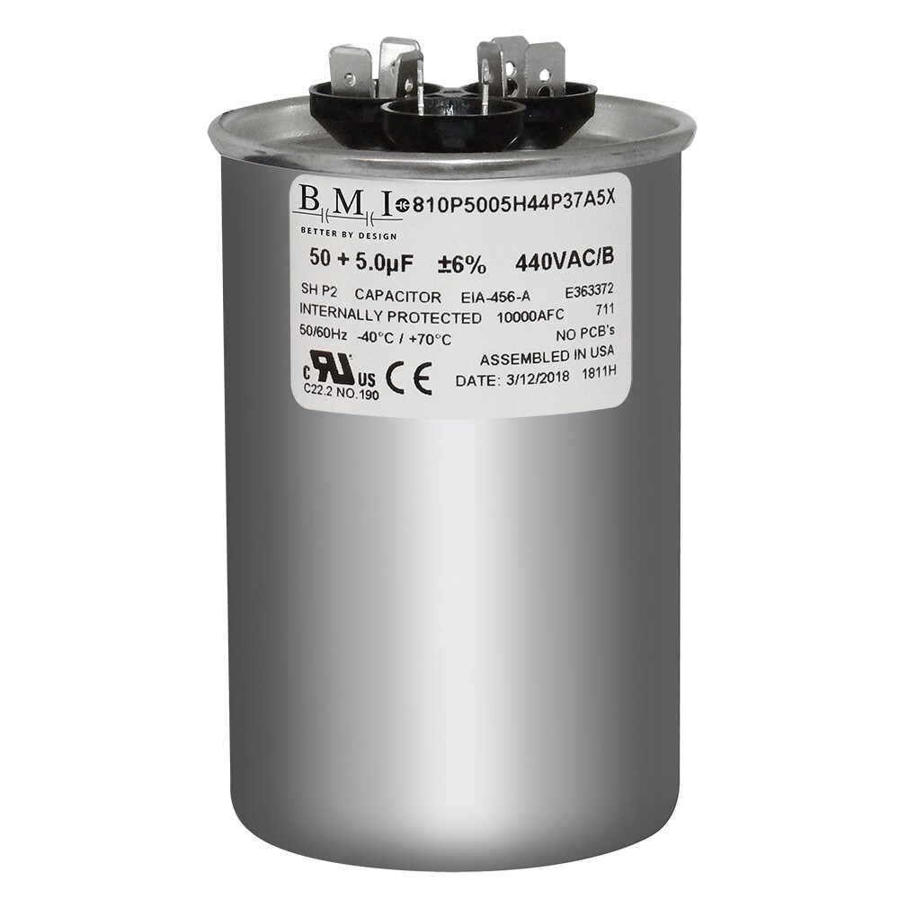 Lennox 89M96 50/5 MFD 370 440 VAC CBB65A Replacement Capacitor
