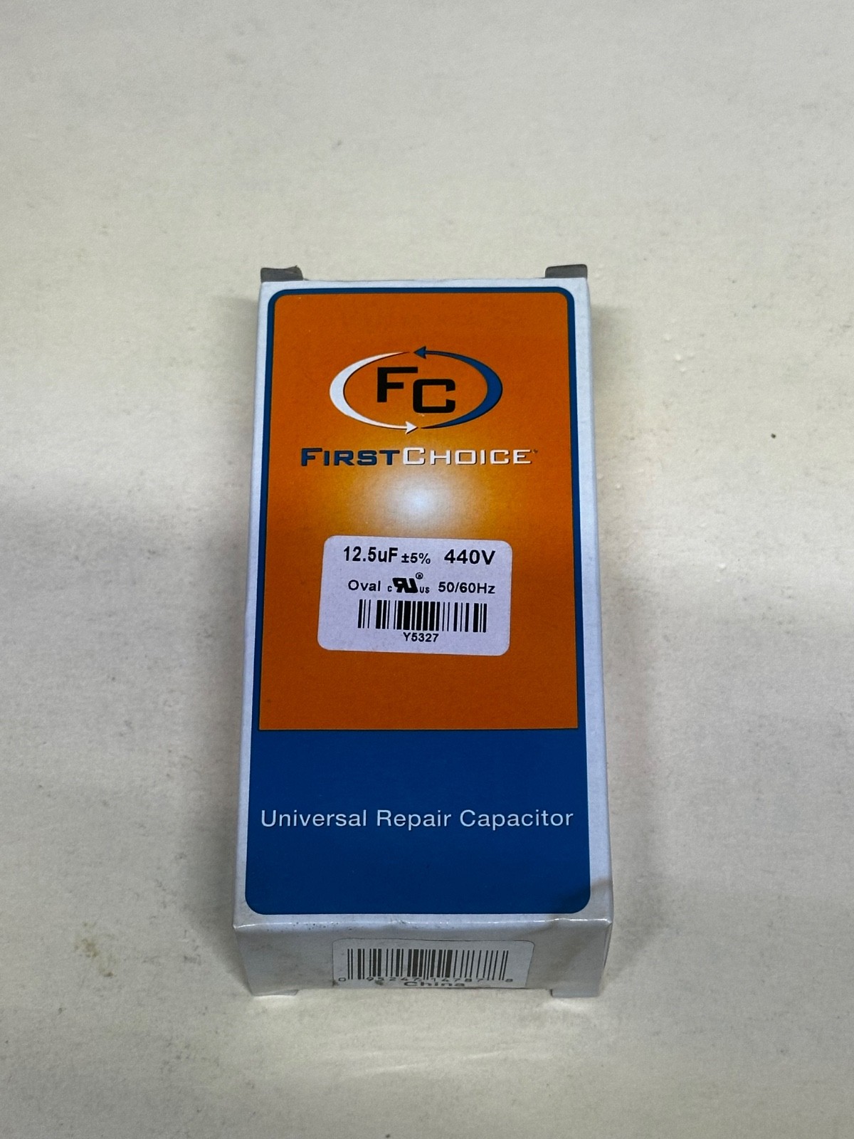 First Choice Capacitor Lennox Part Number Y5327 Run Capacitor 12.5 uF 440V Oval