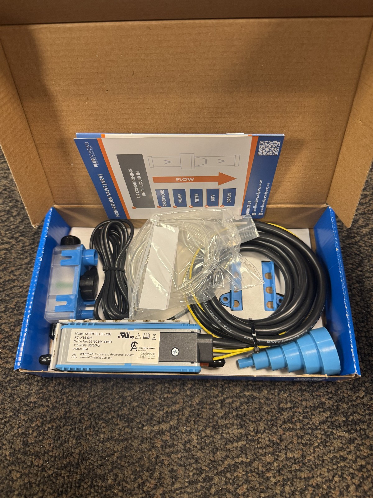 Blue Diamond MicroBlue X86-003 Condensate Removal Pump With Reservoir