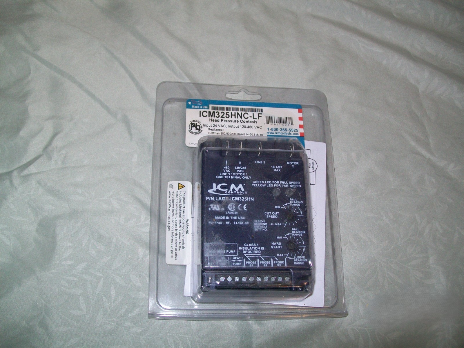 ICM325HNC-LF Head Pressure Control, 120/480 VAC at 60/50 Hz, 18 – 30