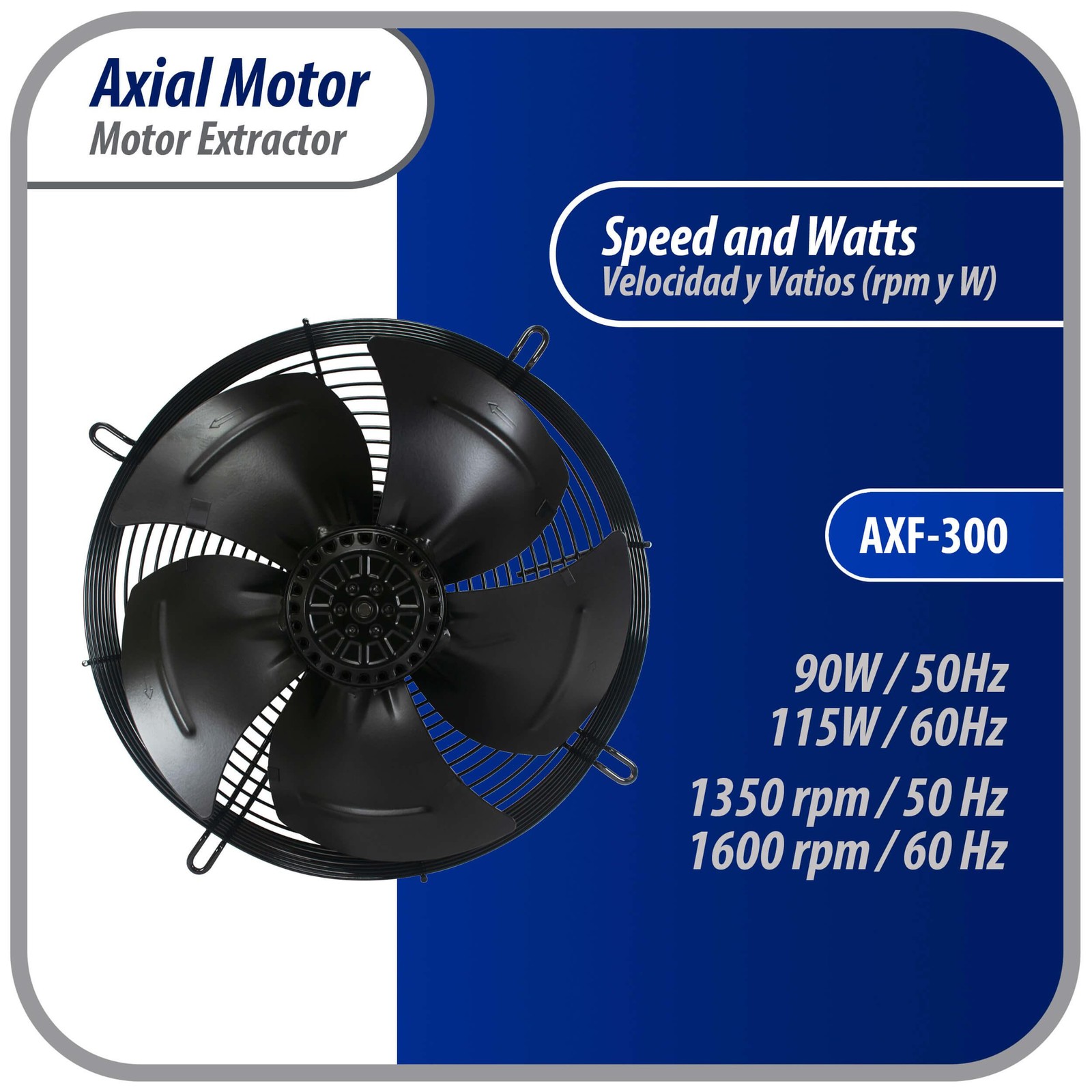 Appli Parts AXF-300 11-3/4 in Axial Fan Motor Guard Mounted Fan Blade 220 V, 1 P