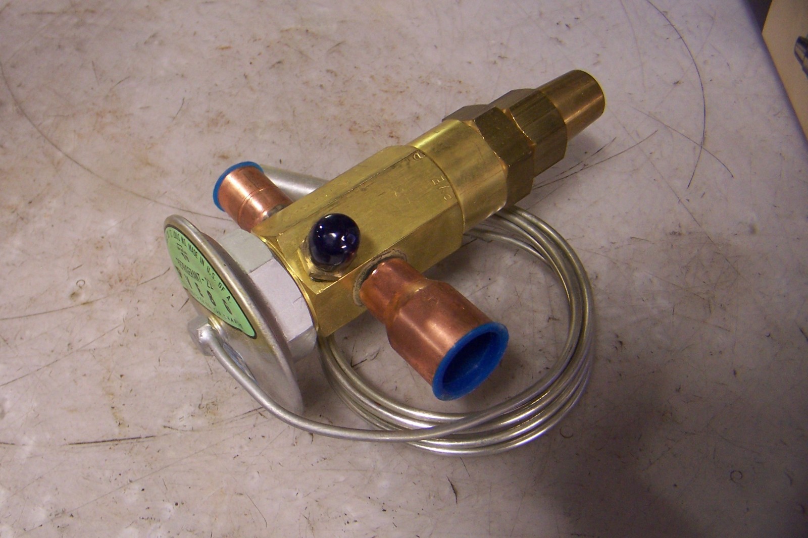 NEW SPORLAN PVE8G THERMOSTATIC EXPANSION VALVE 5/8″ODF x 7/8″ODF 5′ TUBING