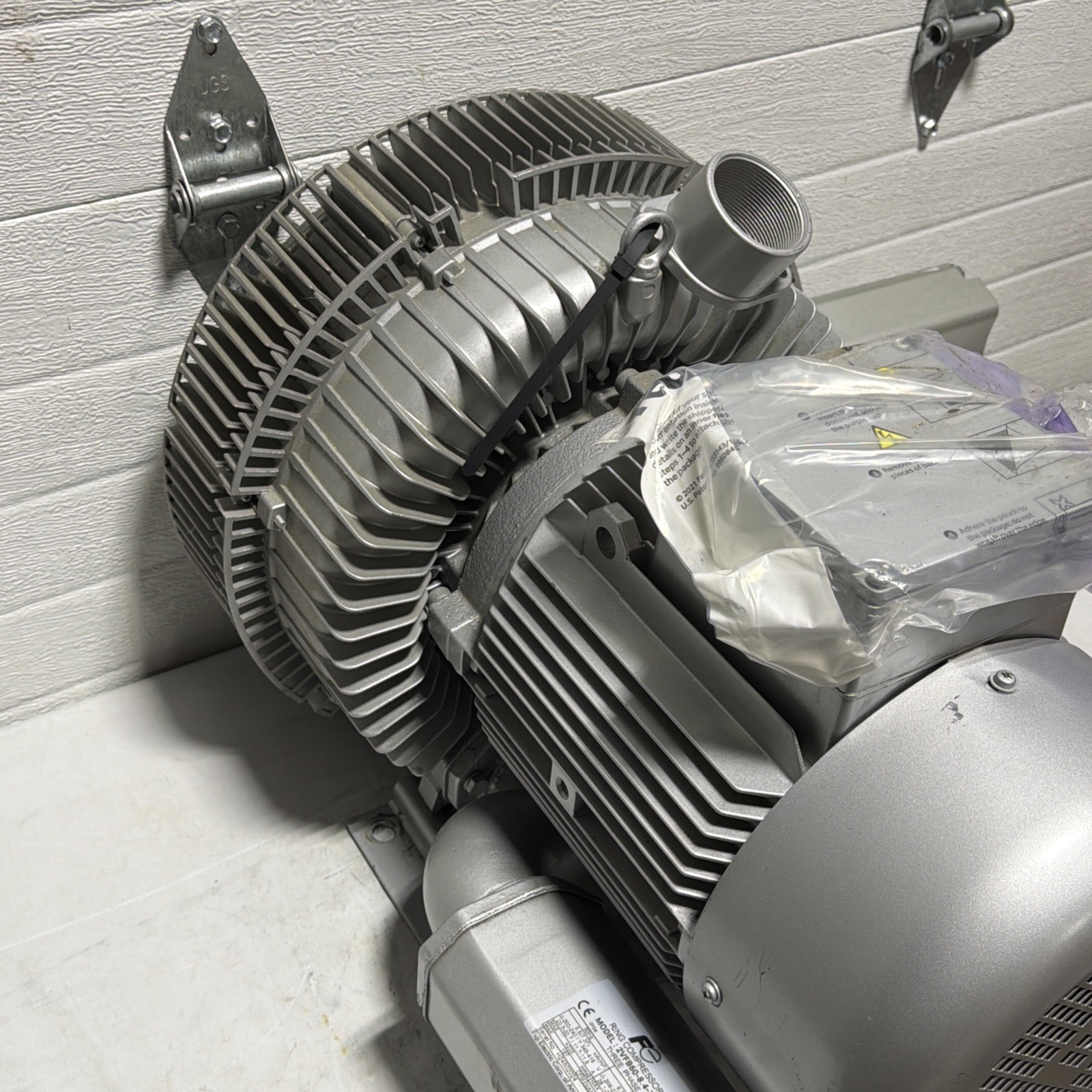 Fuji Electric 2Vfb60-8.4-7W Regenerative Blower,2 In.,7.40 Hp,3 Ph