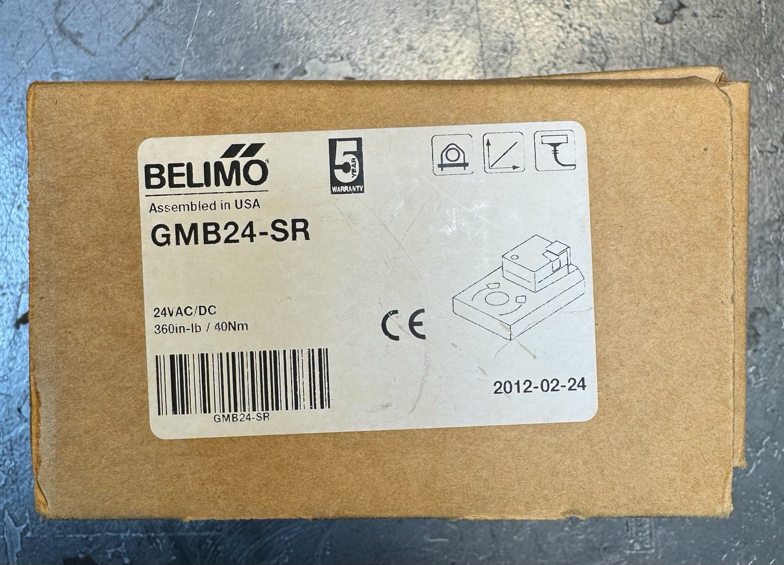 Belimo GMB24-SR HVAC Damper Actuator 24 VAC/DC 360 in-lb 40Nm