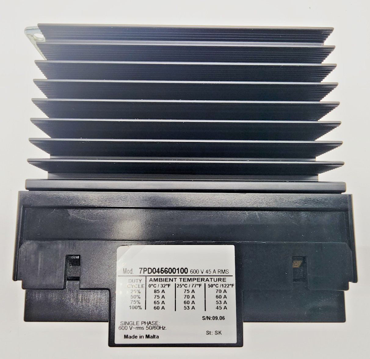 Barber Colman 7PD045600100 Power Supply 4.5-35V In 600V 45A Load PLC Module
