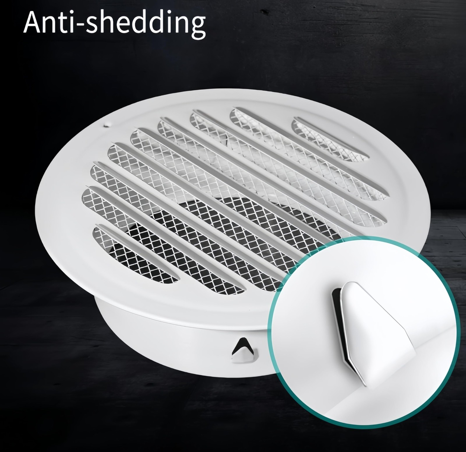 4 Inch Stainless Steel Vent Round White Soffit Vent Cover Vent Flat Duct Vent…