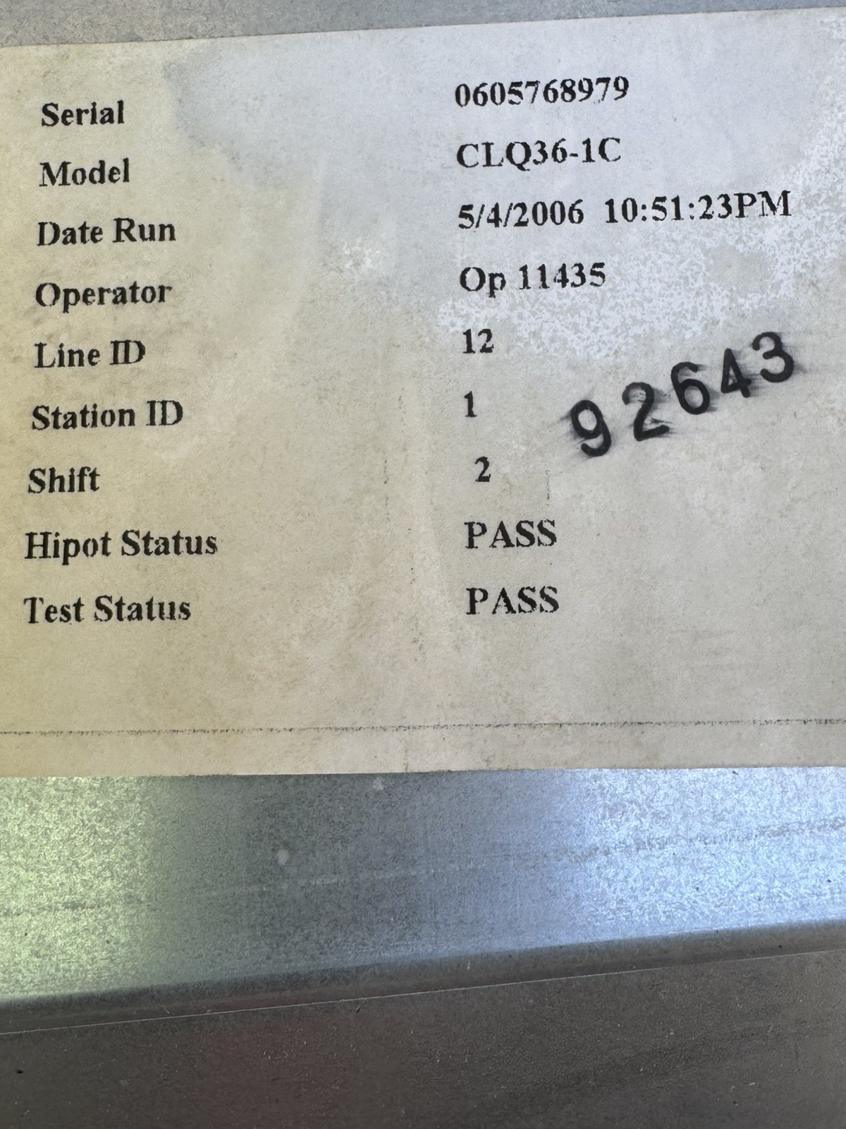 Copeland Scroll Compressor Model ZR28KA-PFV-130 208-230V 1PH R-22 NEW OLD STOCK