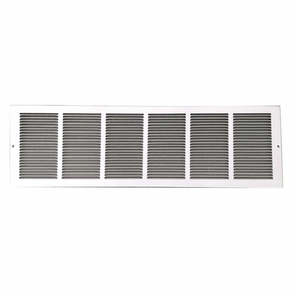 30″ X 8″ Return Air Grille Baseboard HVAC Vent Duct Cover Diffuser, White BRG308