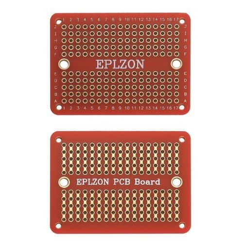 Gold Plated Solderable Breadboard PCB Board DIY Electronics Arduino Color: Red