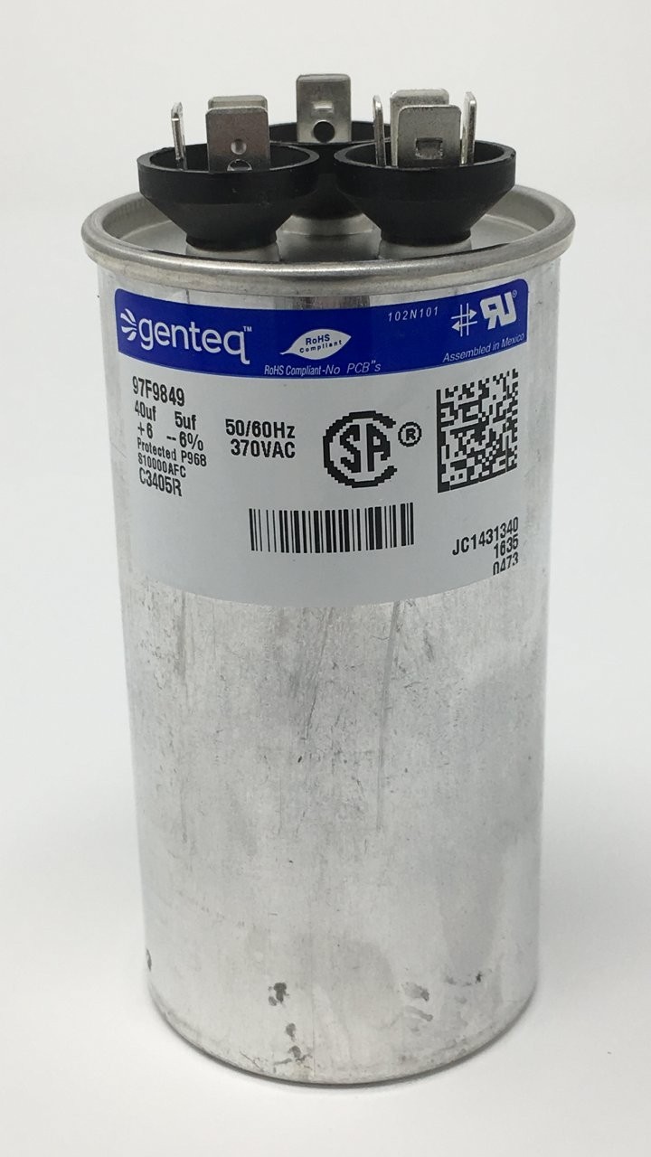 40/5Uf Capacitor Motor Run 370V Round Snap-in Mount for OEM Applications