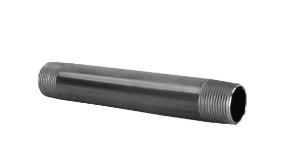 1/2 in. x 3 1/2 in. Black Steel Nipple