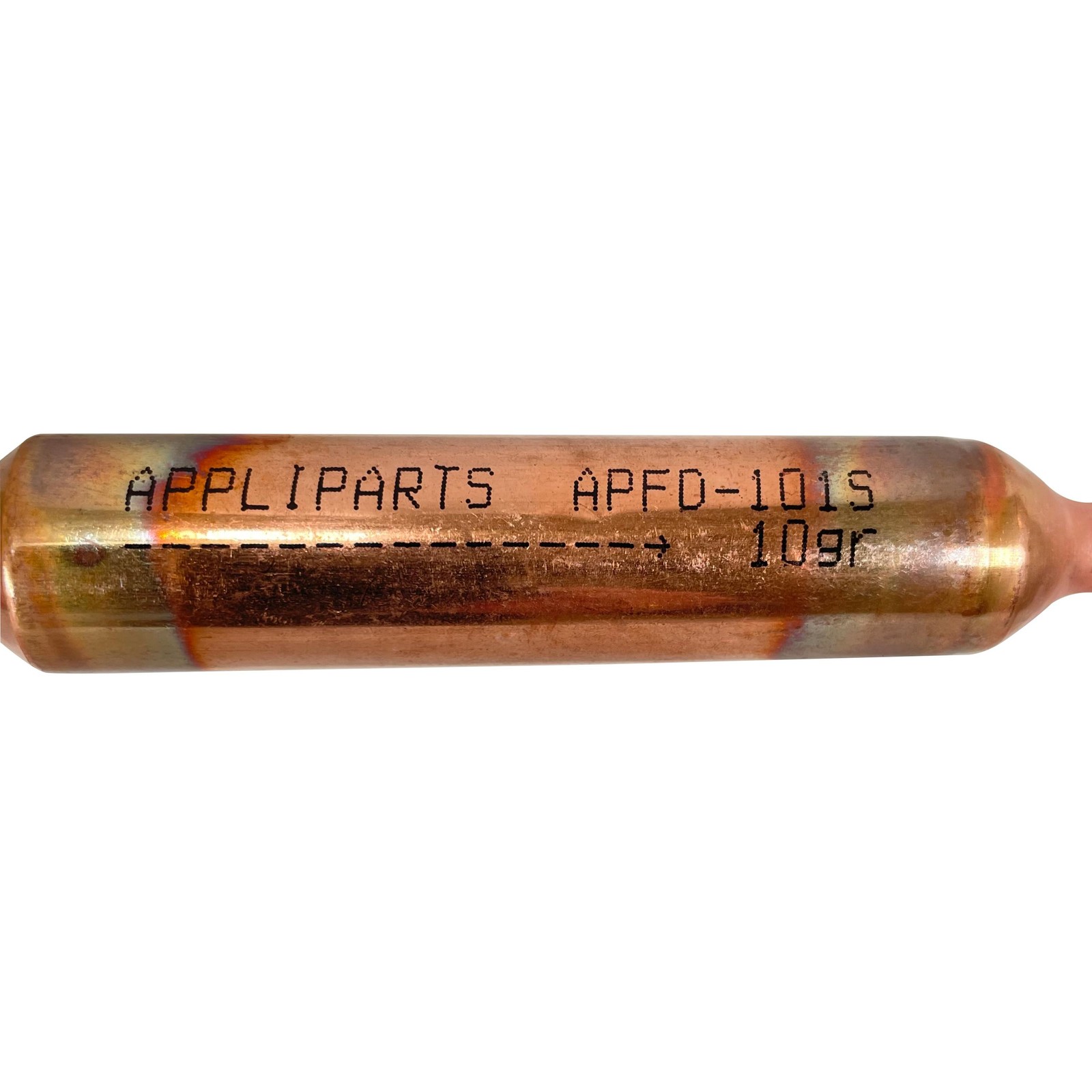 Appli Parts APFD-101S Copper Filter Drier 1/4 x 1/4 in 10g 0.35oz for universal