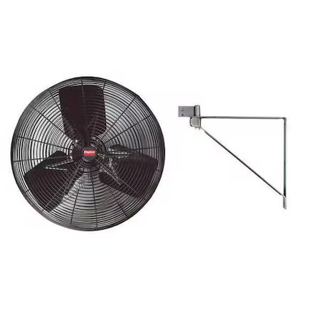 Dayton 6Ale7 Light Duty Industrial Fan, Wall Mount, 18 In Blade Dia, 115V,
