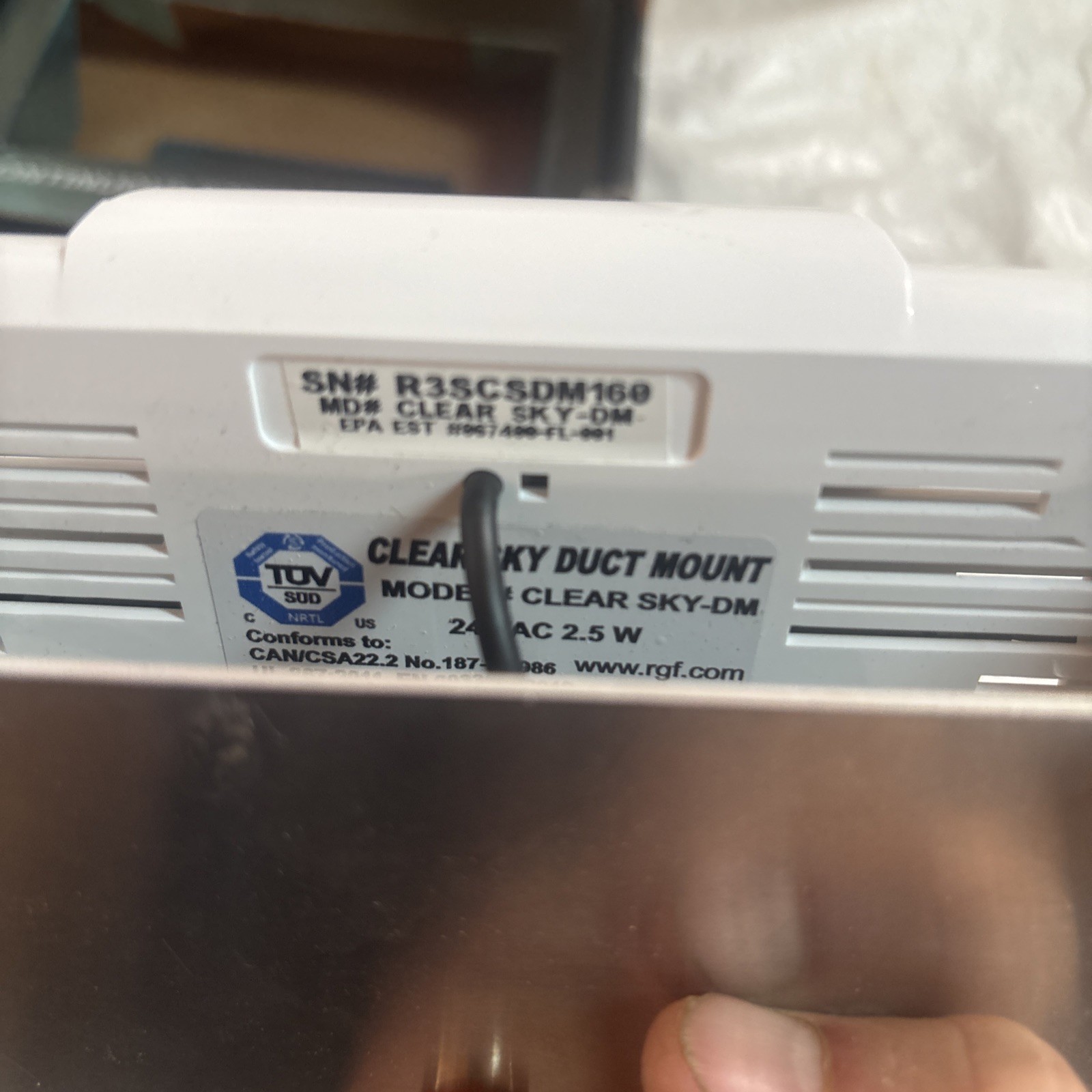 RGF Clear Sky DM Self Cleaning Indoor Air Treatment Unit