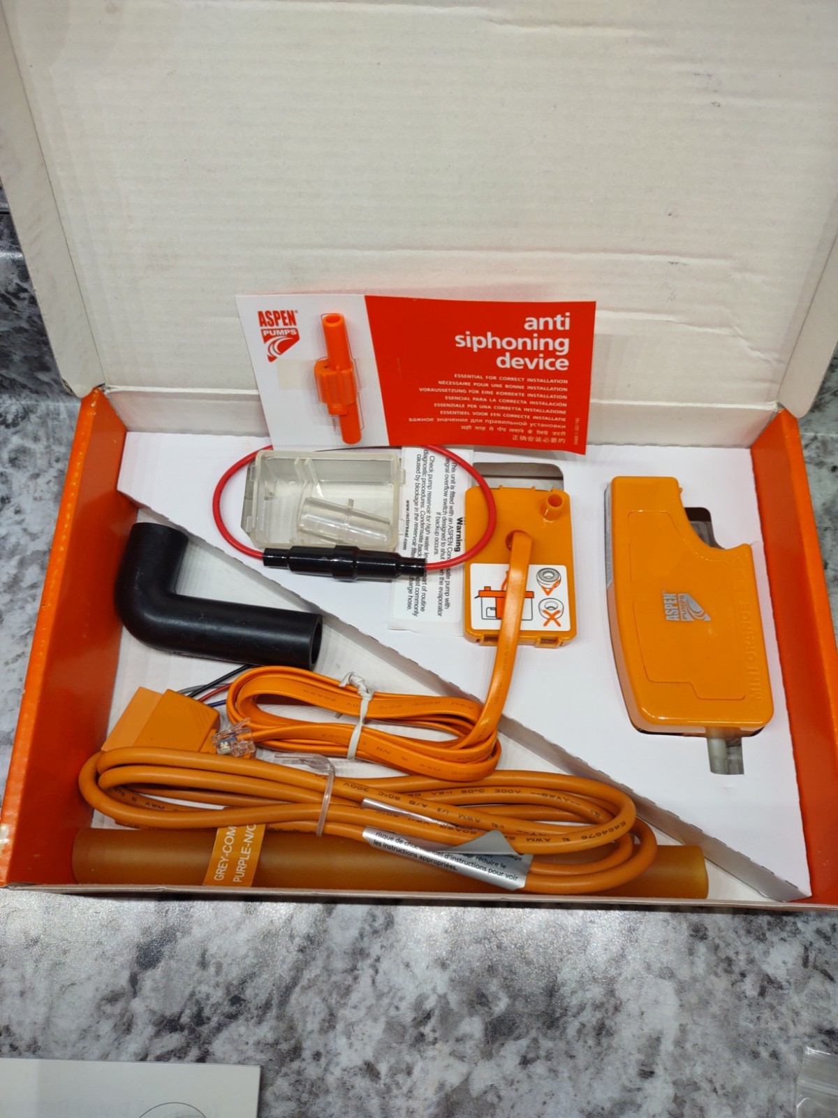 RECTORSEAL Aspen Pumps 83909 Mini Orange Pump Kit -New Open Box-