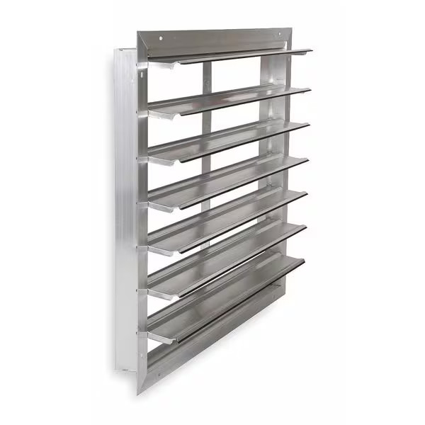 Dayton 36 in 39″H-W 5.75″L Alu Wall Exhaust Shutter, 36-1/2 in x 36-1/2 in,