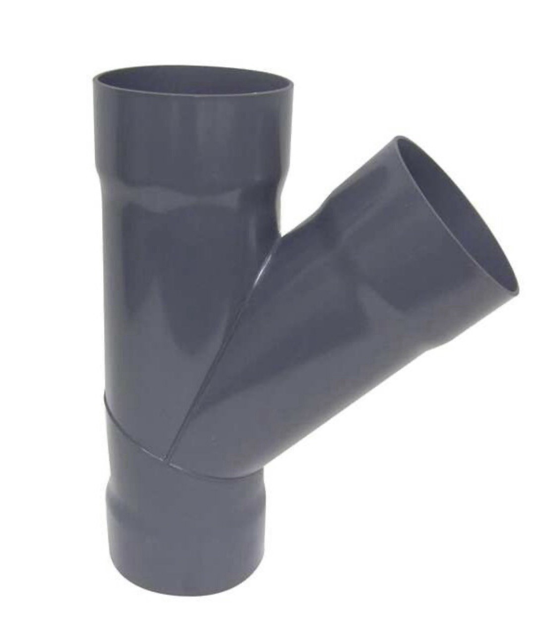 PLASTIC SUPPLY PVCW08 8″dia 24 1/4″L 45 Degrees PVC Wye Branch, 8 in Duct Dia,
