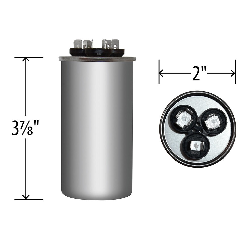 30/7.5 uf MFD 370 440 VAC Capacitor replaces GE Genteq Capcom C33075R C43075R